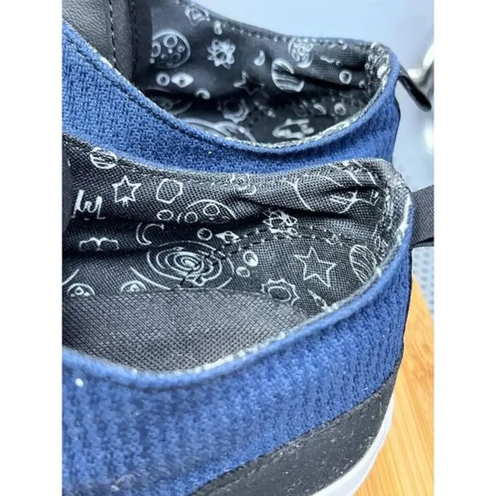 Croydon shoes Mens size 7.5 black Blue lace up casual skater 800120681‎ Casual